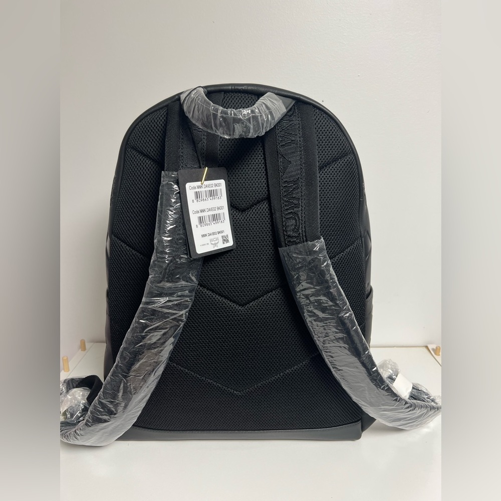 MCM Stark Visetos Embossed Leather Medium Backpack - Picture 5 of 8
